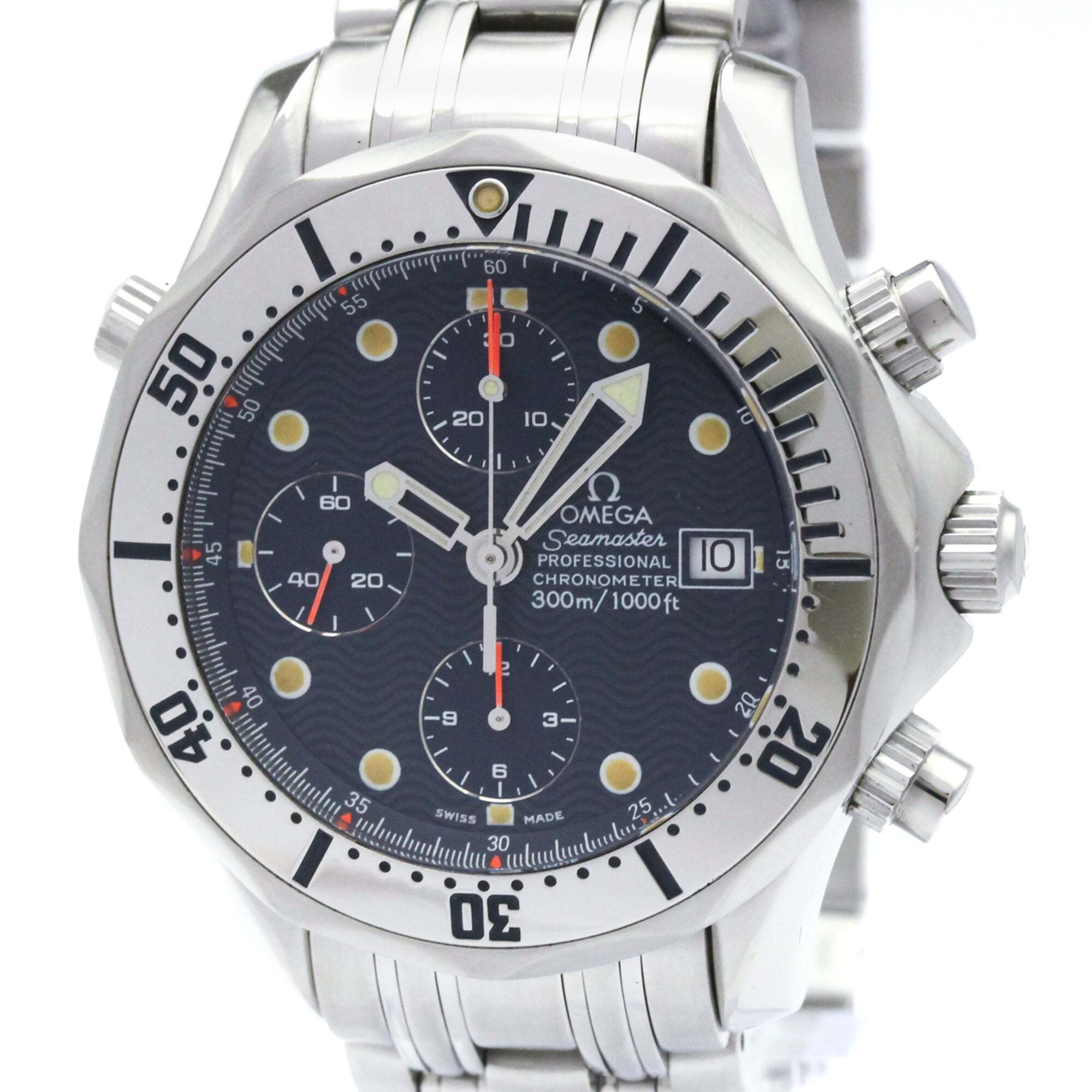 Omega Seamaster Diver 300m Chronometer Chronograph Automatic Stainless Steel 42